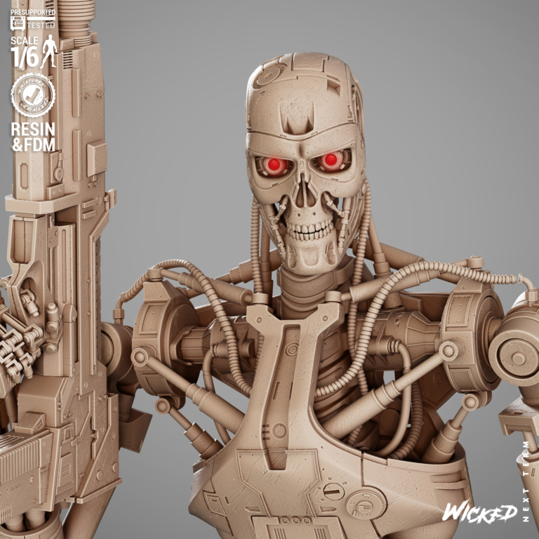Terminator + T800 Diorama + Bust + Extras - STL Files