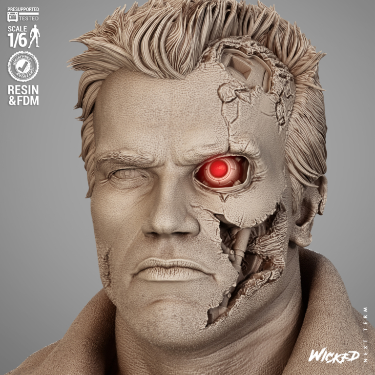 Terminator + T800 Diorama + Bust + Extras - STL Files