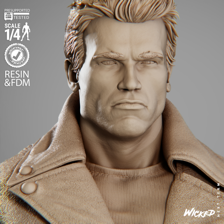 Terminator + T800 Diorama + Bust + Extras - STL Files