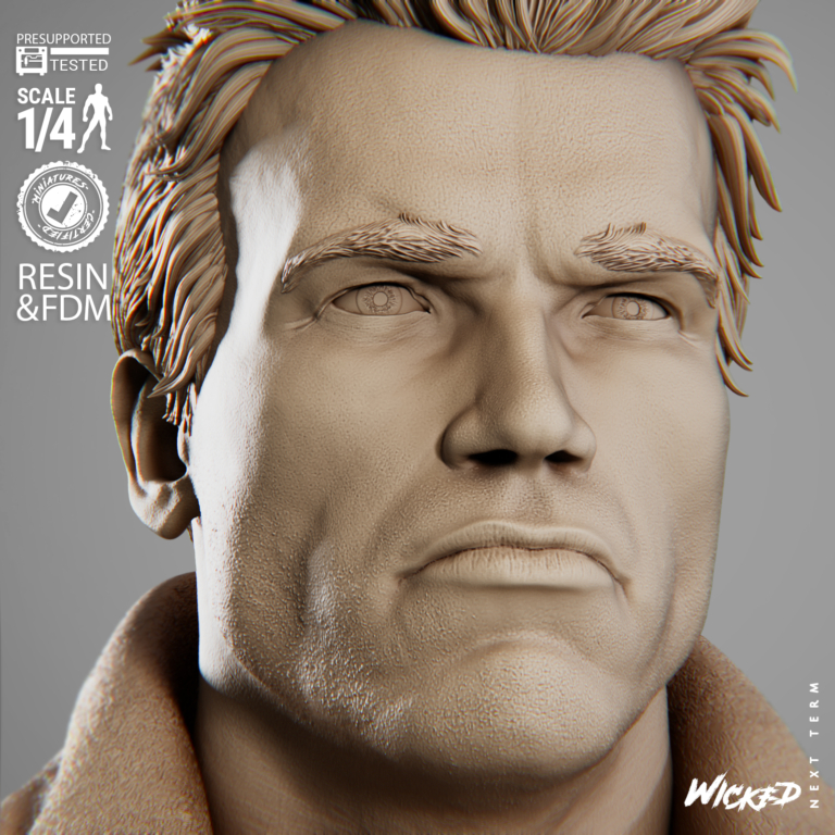 Terminator + T800 Diorama + Bust + Extras - STL Files