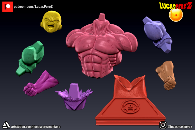 Jiren + Busto - Dragon Ball - STL Files - STL Forge