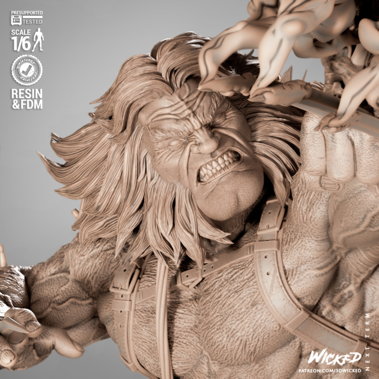 Weapon X vs Predator Diorama - STL Files