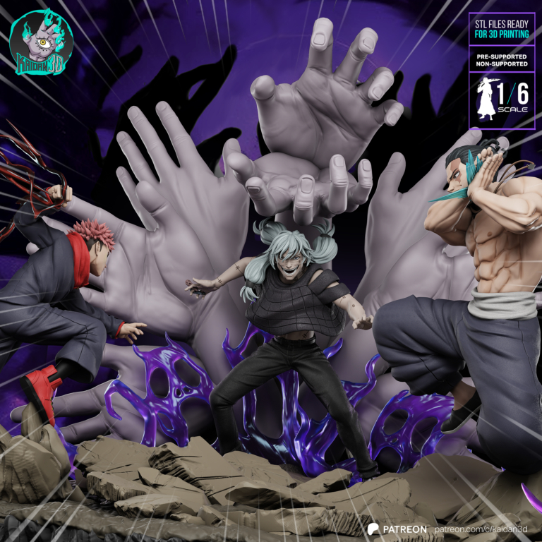Yuji x Todo vs Mahito Diorama - Jujutsu Kaisen