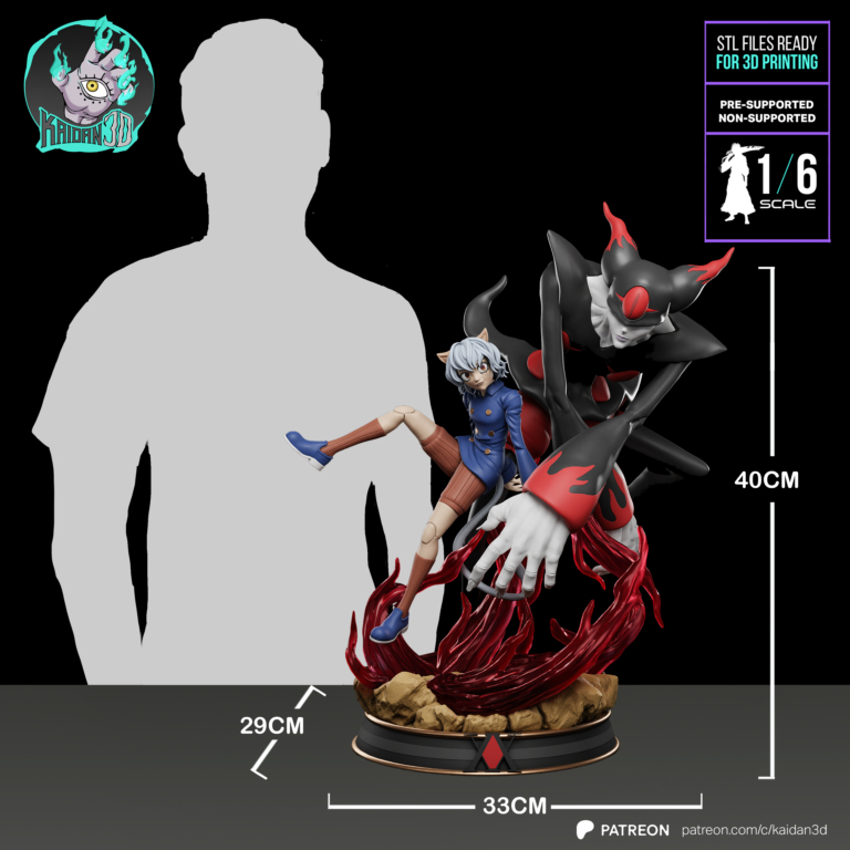 Neferpitou x Terpsichora - Hunter x Hunter - STL Files