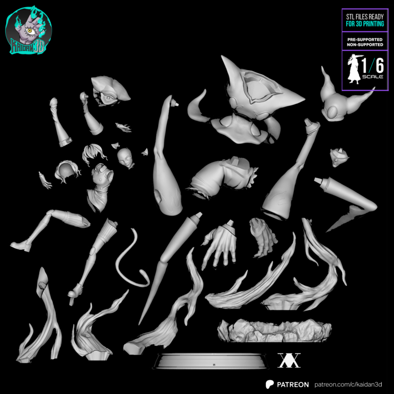 Neferpitou x Terpsichora - Hunter x Hunter - STL Files