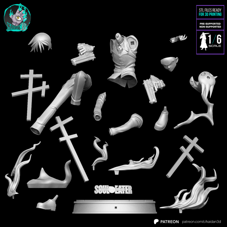 Death the Kid - Soul Eater - STL Files - STL Forge