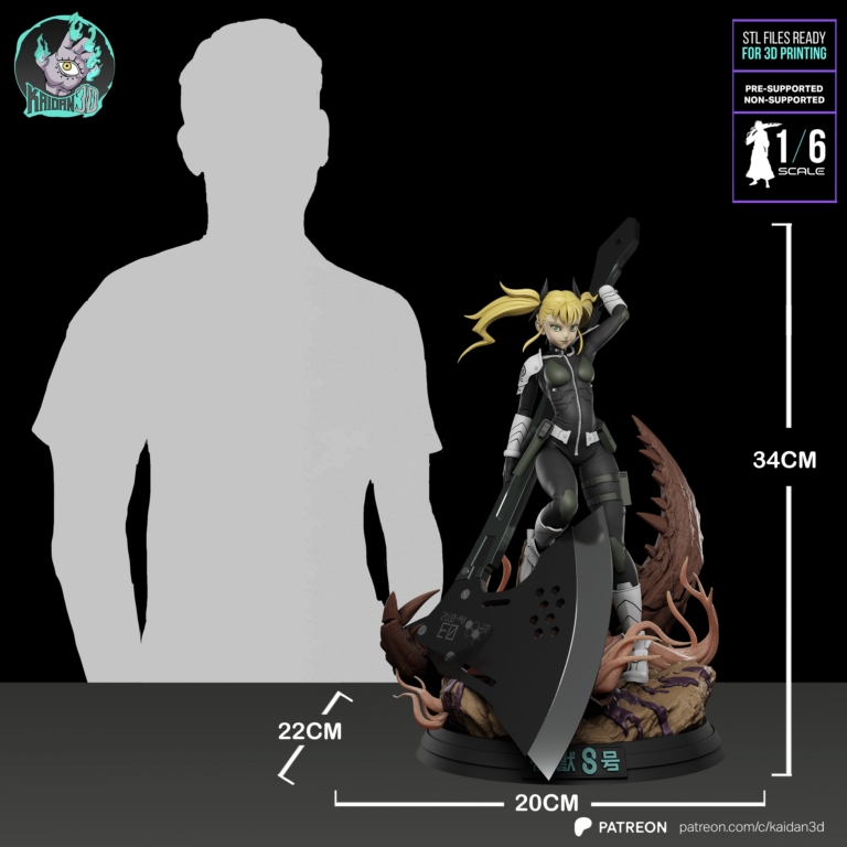Kikoru Shinomiya - Kaiju No. 8 - STL Files - STL Forge