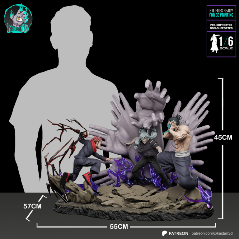 Yuji x Todo vs Mahito Diorama - Jujutsu Kaisen
