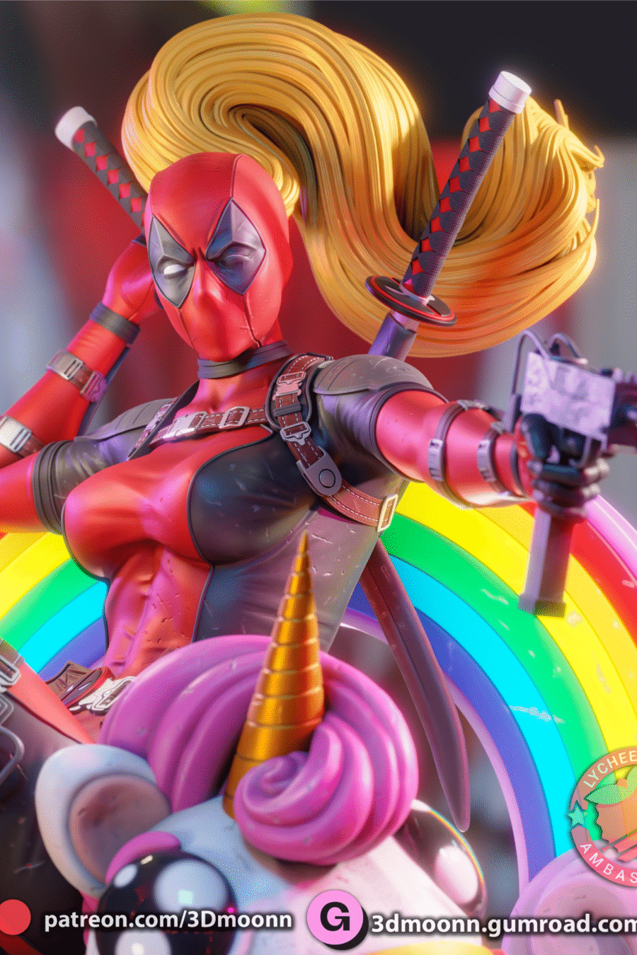 Lady Deadpool Close Up
