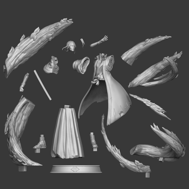 Byakuya Kuchiki - Bleach - STL Files