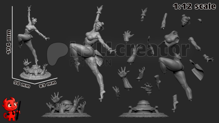 Chun-Li 2 + Busto - Street Fighter - STL Files