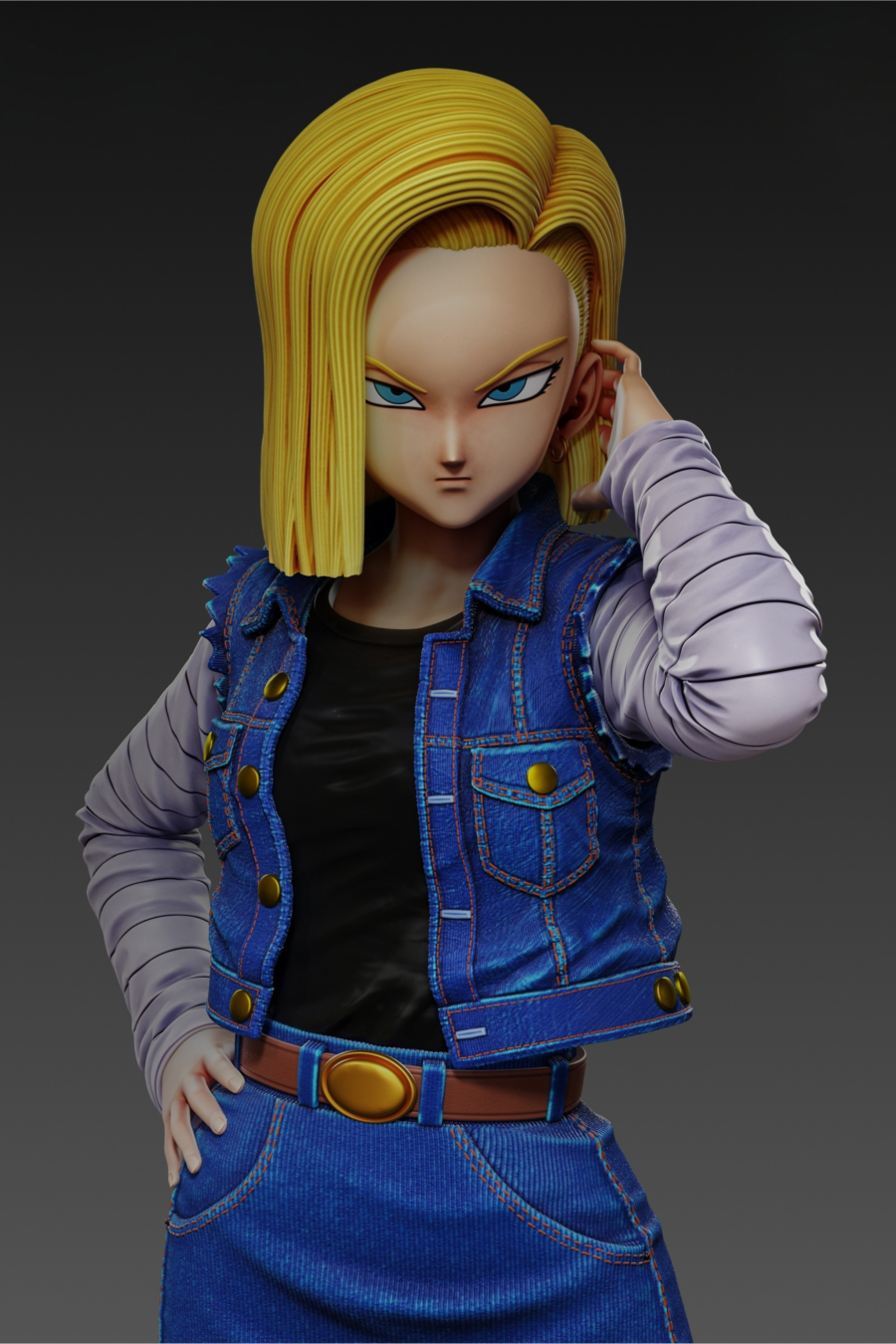 Androide No 18 de cerca