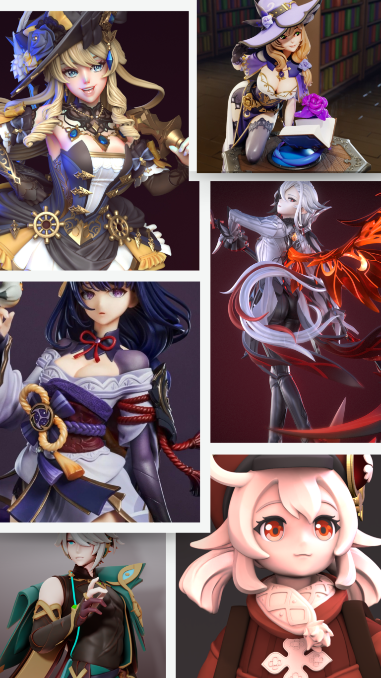 Genshin, Honkai and Zenless Pack - 120+ Models - Drive Access