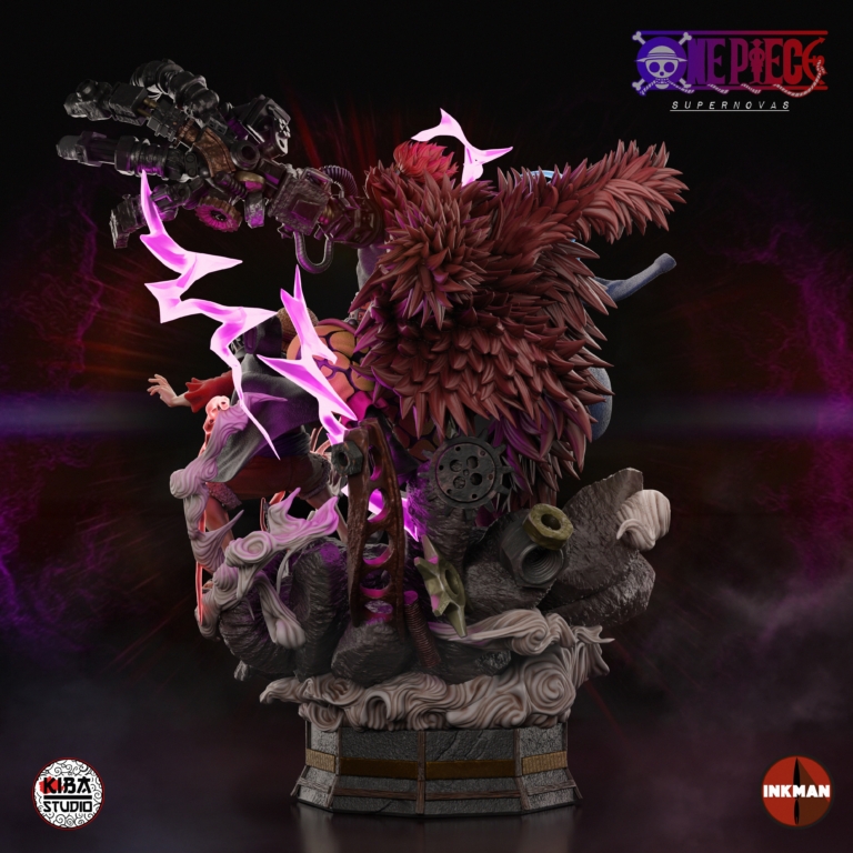 Luffy x Trafalgar x Eustass Diorama + Bases - One Piece - STL Files