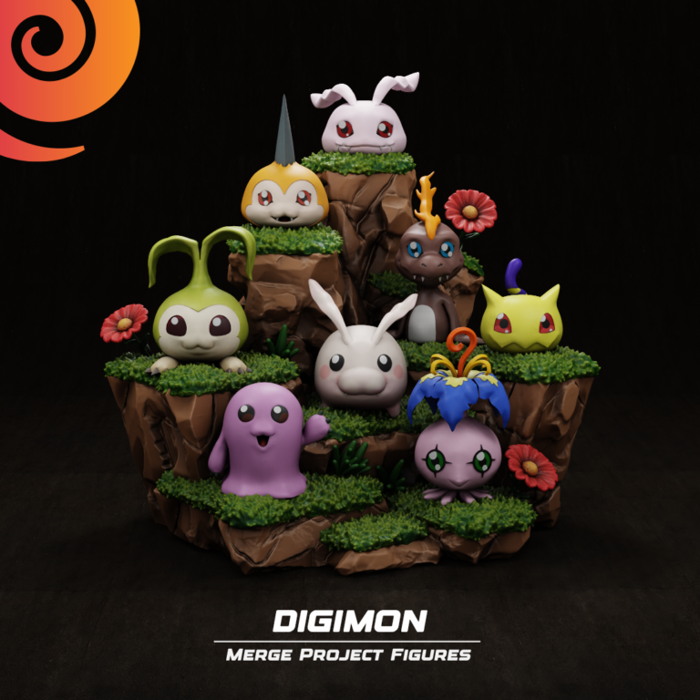 Digimon Baby Forms Diorama - STL Files - STL Forge