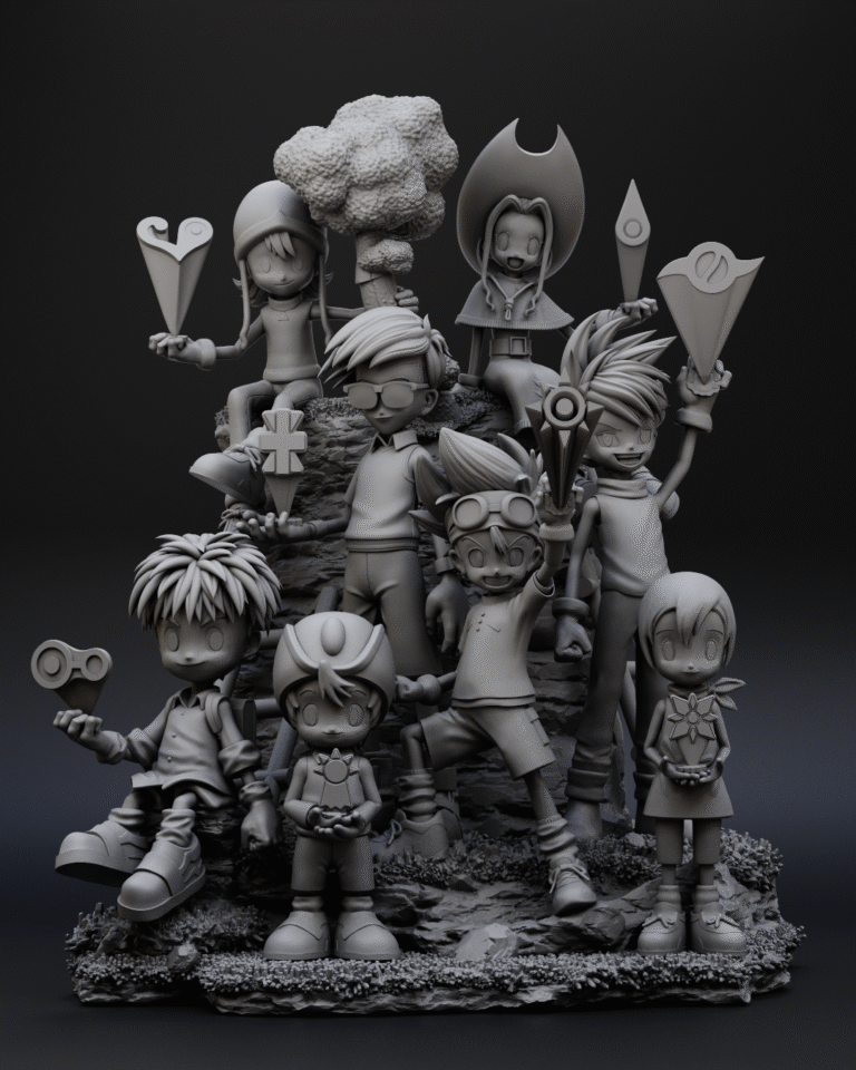 Digimon Diorama Resin