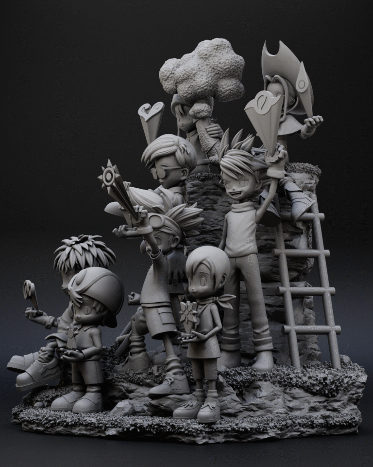 Digimon Diorama Resin