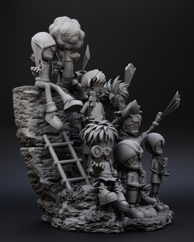 Digimon Diorama Resin Side