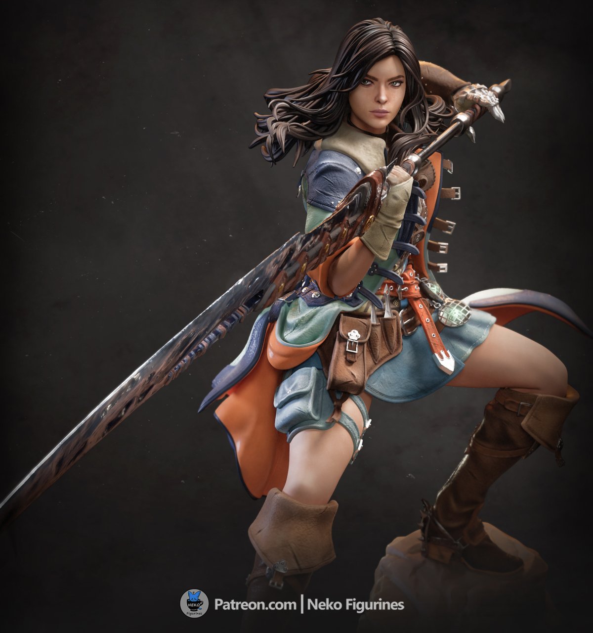 Female Hunter Close Up