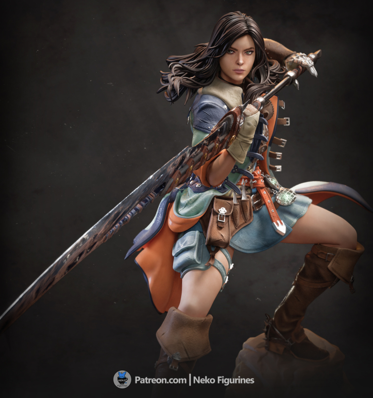 Female Hunter Close Up