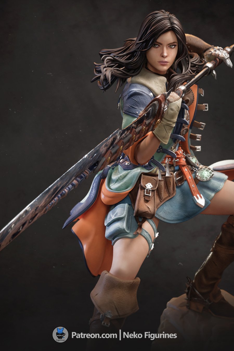 Female Hunter Close Up