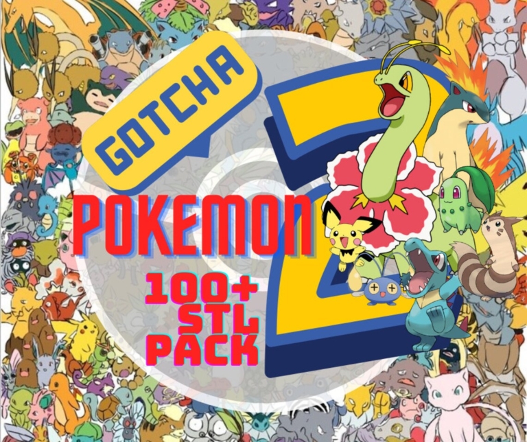 Pokémon Pack - Kanto, Johto, Hoenn and Sinnoh - STL Forge