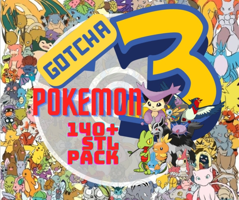 Pokémon Pack - Kanto, Johto, Hoenn and Sinnoh - STL Forge