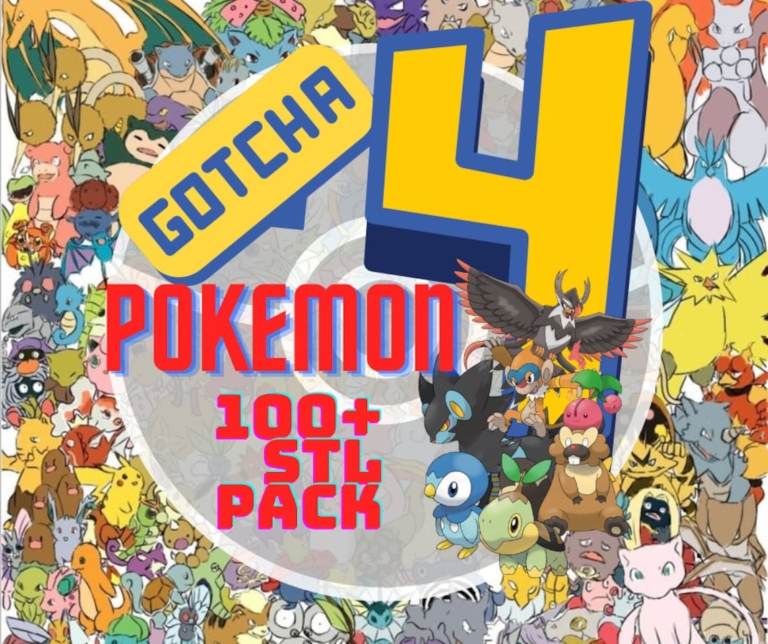 Pokémon Pack - Kanto, Johto, Hoenn and Sinnoh - STL Forge