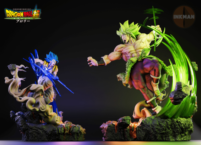 Dynamic fighting scene from Dragon Ball Super – STL