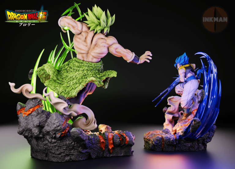 Dynamic fighting scene from Dragon Ball Super – STL