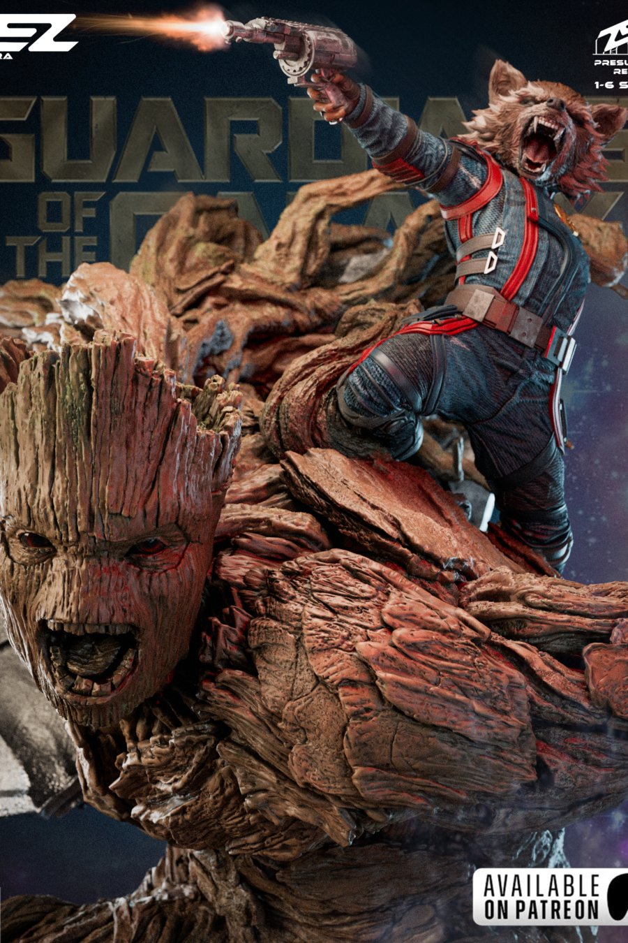 Groot and Rocket Cover