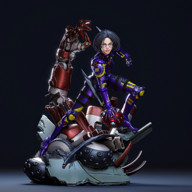 Alita STL + Motorball - Alita: Battle Angel