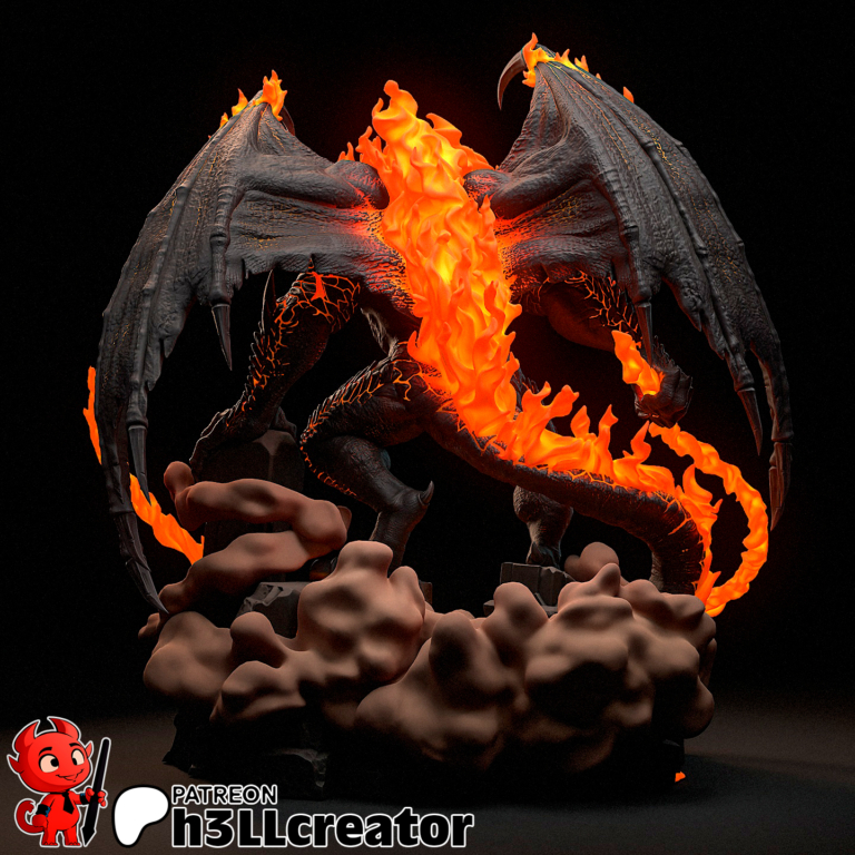 Balrog STL + Bust - The Lord of The Rings