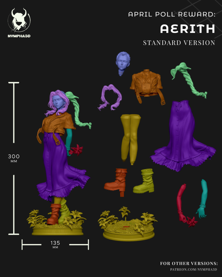 Aerith STL - Final Fantasy