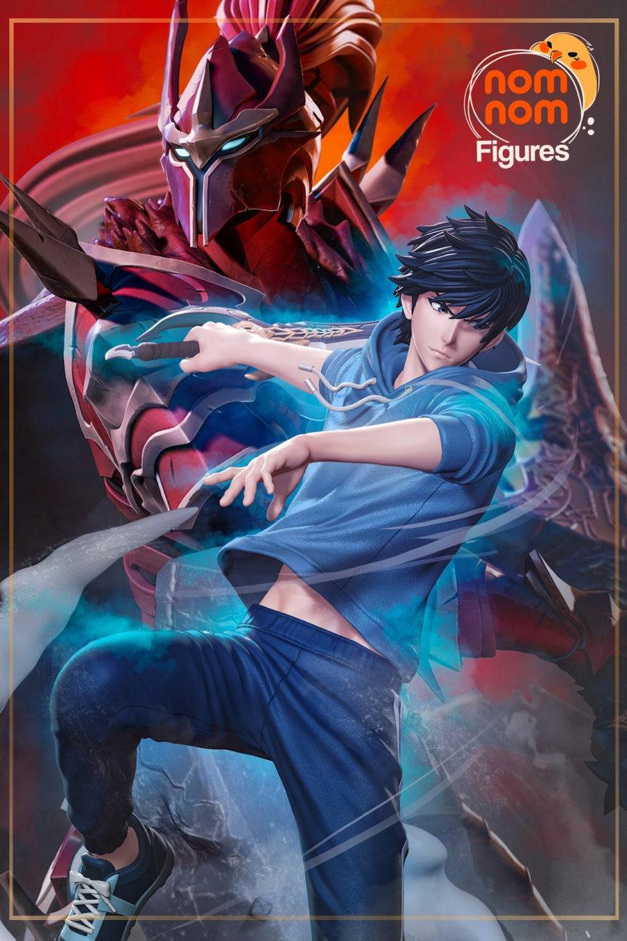 Sung Jinwoo vs Igris Diorama - Solo Leveling STL