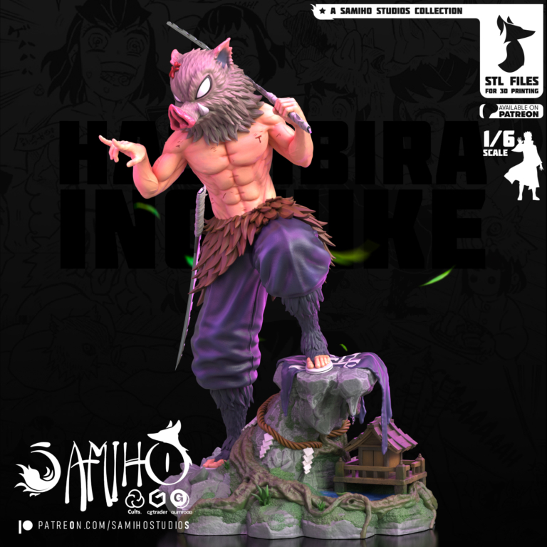 Inosuke Hashibara STL 2 + Extras - Demon Slayer: Kimetsu no Yaiba