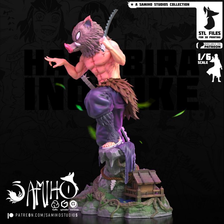 Inosuke Hashibara STL 2 + Extras - Demon Slayer: Kimetsu no Yaiba