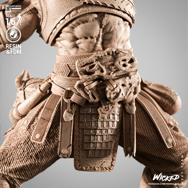 Kratos STL 5 + Bust + Extras - God of War