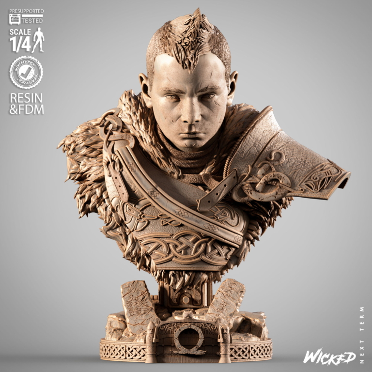 Atreus STL + Bust + Extras - God of War