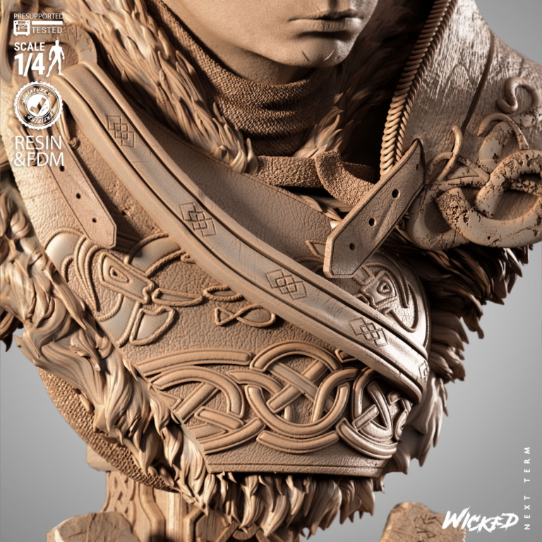 Atreus STL + Bust + Extras - God of War