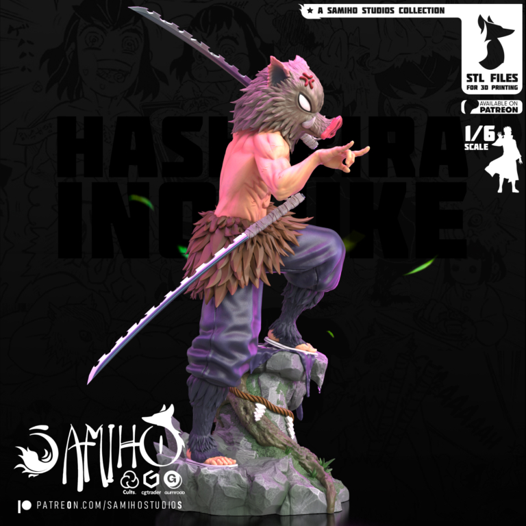 Inosuke Hashibara STL 2 + Extras - Demon Slayer: Kimetsu no Yaiba