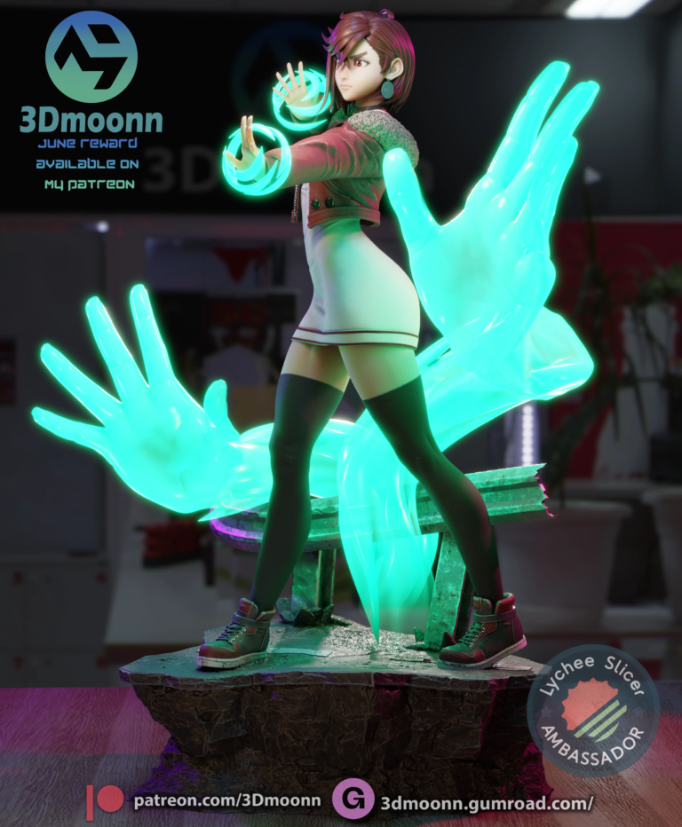 Momo Ayase STL 8 + Extras - Dandadan