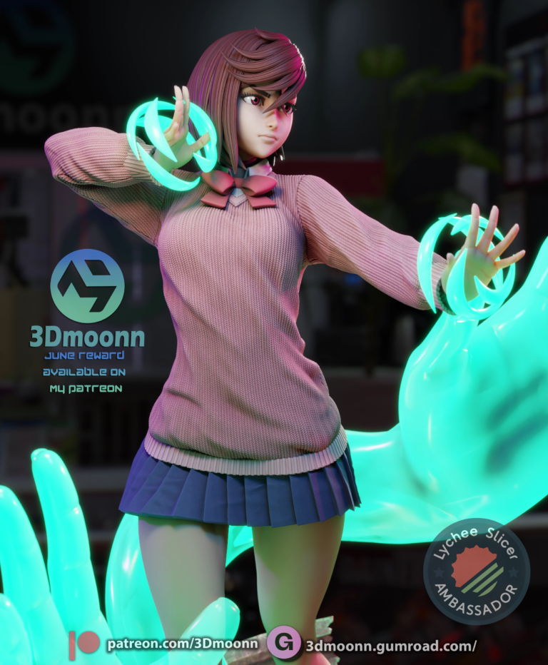 Momo Ayase STL 8 + Extras - Dandadan