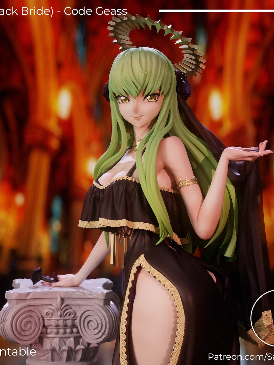C.C BlackBride Code Geass STL Cover