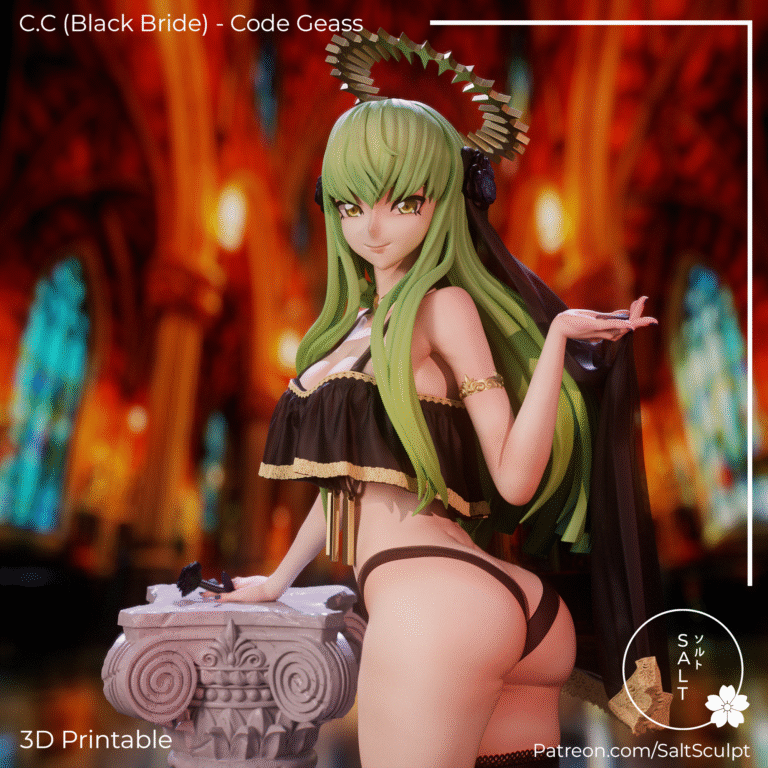 C.C (Black Bride) + NSFW - Code Geass STL