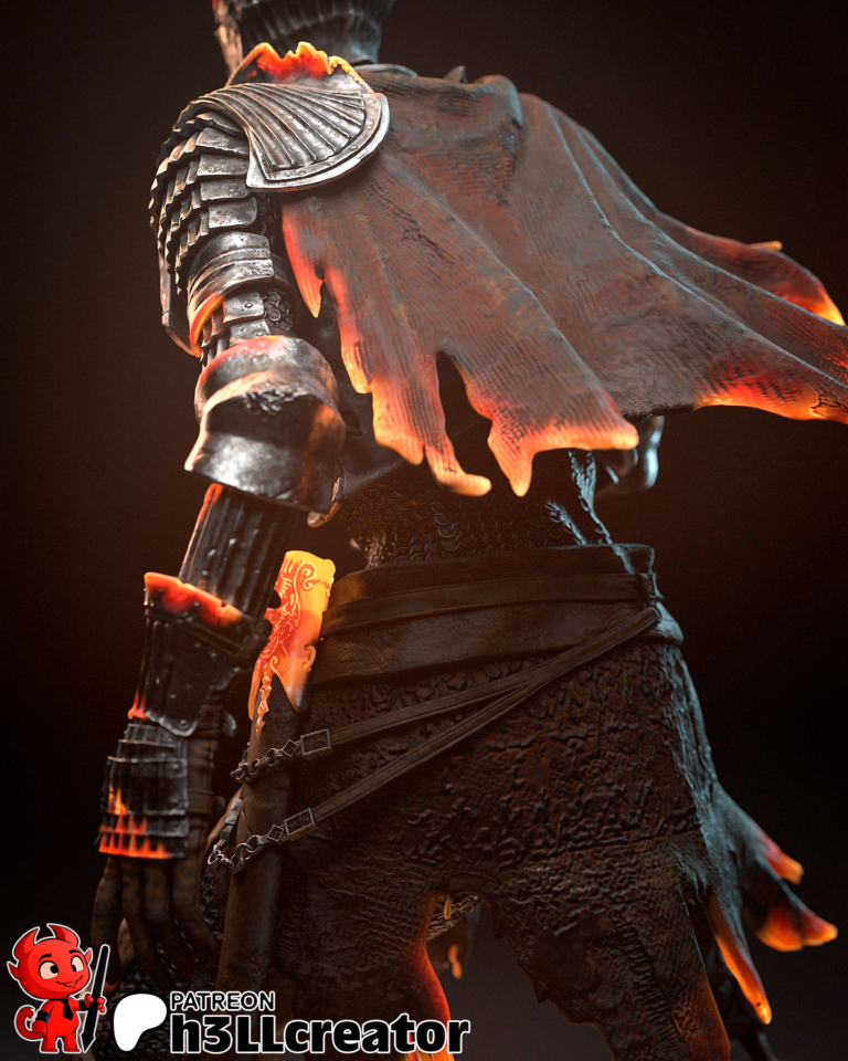 Soul of Cinders STL + Bust - Dark Souls