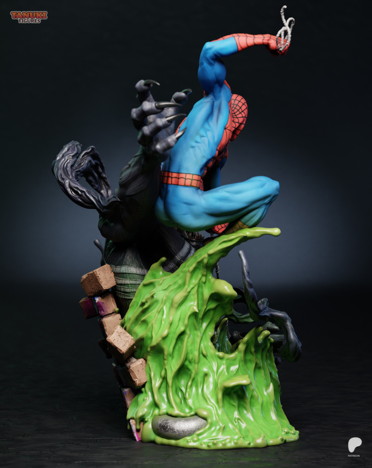 Spiderman vs Venom STL Diorama - Marvel