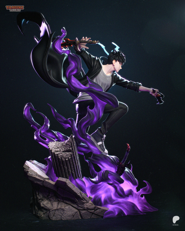 Sung Jinwoo STL 6 + Bust - Solo Leveling