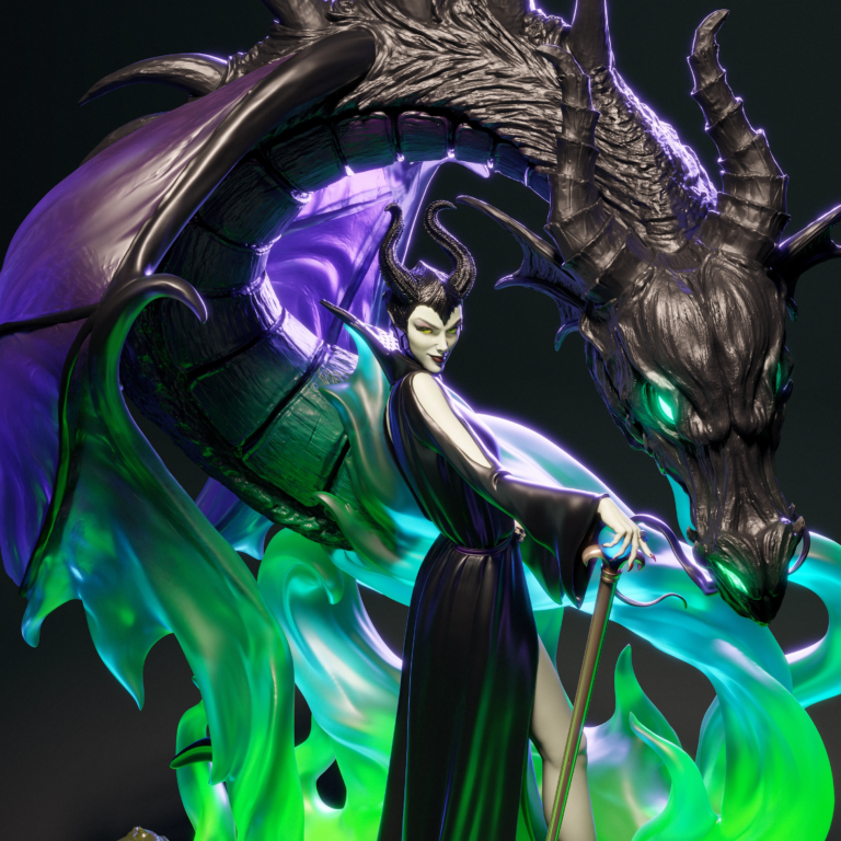 Maleficent STL Diorama - Fantasy