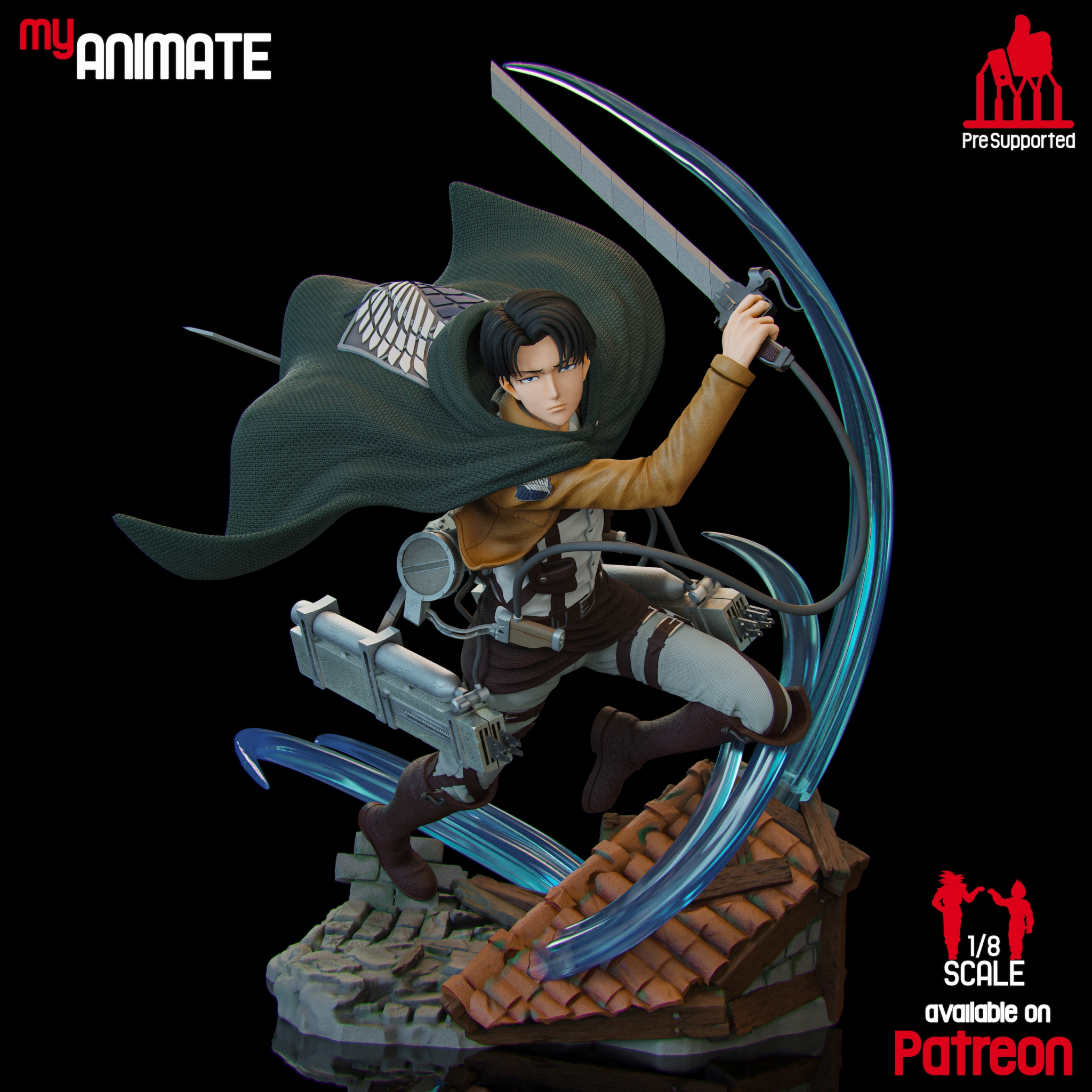 Levi Ackerman STL 2 - Shingeki no Kyojin